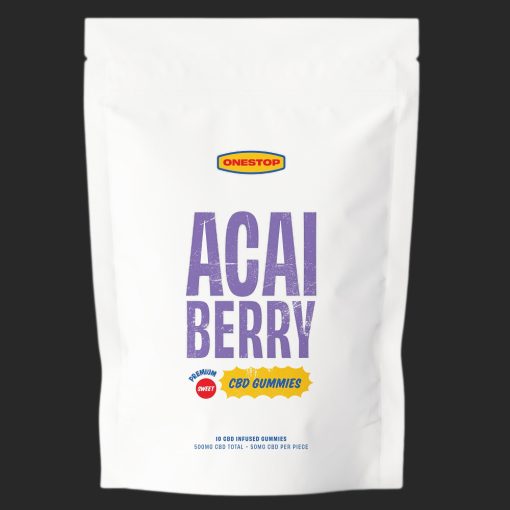 Acai Berry Gummies 500MG CBD By (One Stop)