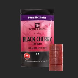 Black Cherry Zzz Bombs 80MG THC Indica by (Twisted Extracts)