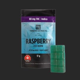 Blue Raspberry Zzz Bombs 80MG THC Indica by (Twisted Extracts)
