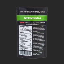 Jelly Bombs 80MG THC by (Twisted Extracts) Back