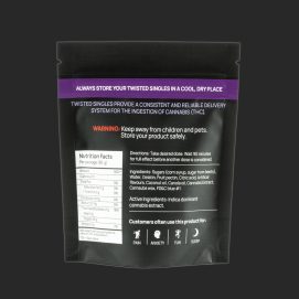 Sour Blue Raspberry Twisted Singles 160MG THC by (Twisted Extracts)