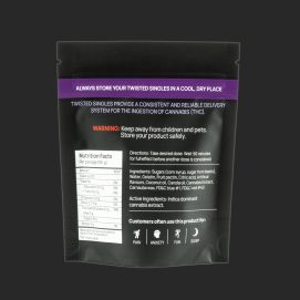 Sour Grape Twisted Singles 160MG THC by (Twisted Extracts)