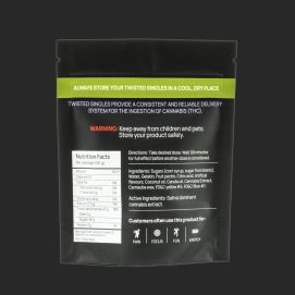Sour Green Apples Twisted Singles 160MG THC by (Twisted Extracts)