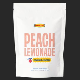 Sour Peach Lemonade Gummies 500MG THC By (One Stop)