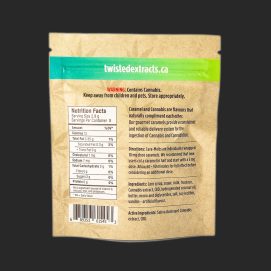 Cara-Melts 80MG CBD/THC 1:1 Sativa By (Twisted Extracts) Back