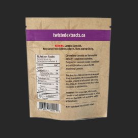 Cara-Melts 80MG THC Indica By (Twisted Extracts) Back